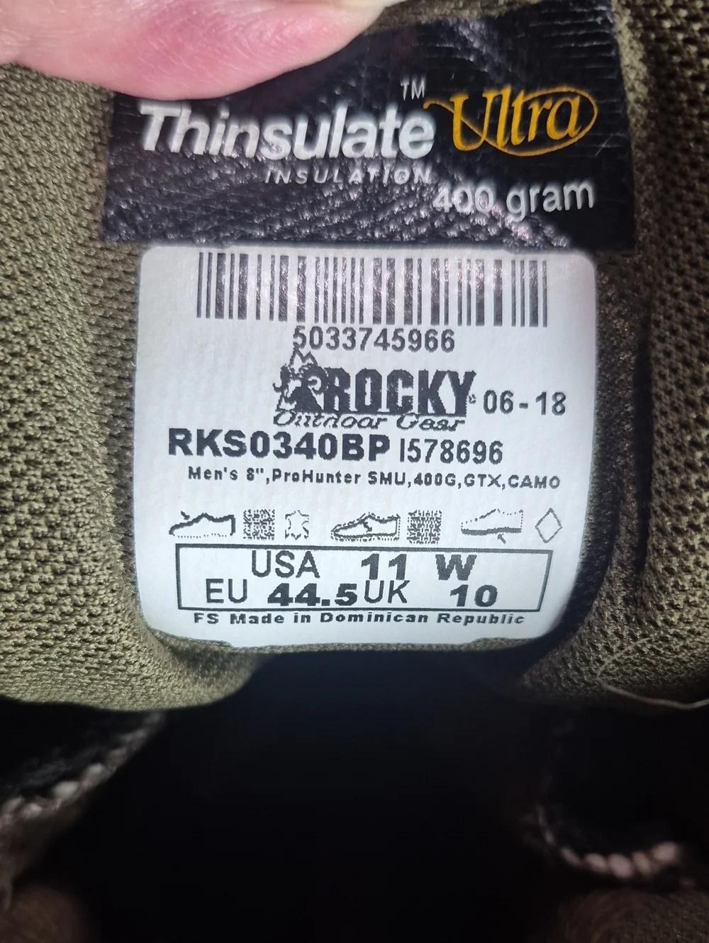 Rocky Men's Brown Camouflage Hunting Boots